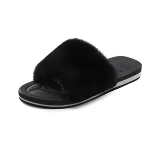 DREAM PAIRS Luxurious Fuzzy Slides