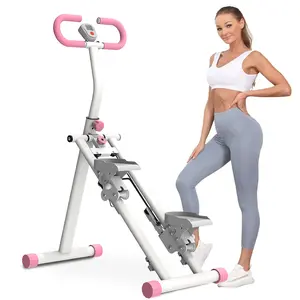 Stair Stepper Machine for Full-Body Workout with LCD Display Adjustable Handlebars and Pedals Perfect for Home and Office Workouts Home Fitness Equipment for Women Men