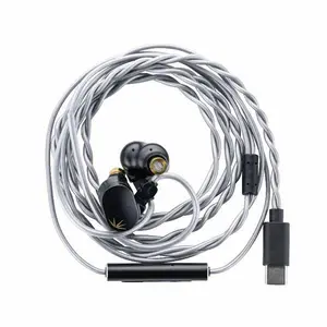 Moondrop CHU II DSP In-Ear Monitor Earphones, 10mm Dynamic Driver HiFi Wired IEM, Type-C Digital Earbuds with DSP Tuning & App Customization for Music Gaming