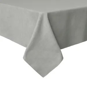 Deconovo Faux Linen Tablecloth Water Resistant Polyester Rectangle Round for Dining Room Picnic Party Outdoor End Tables