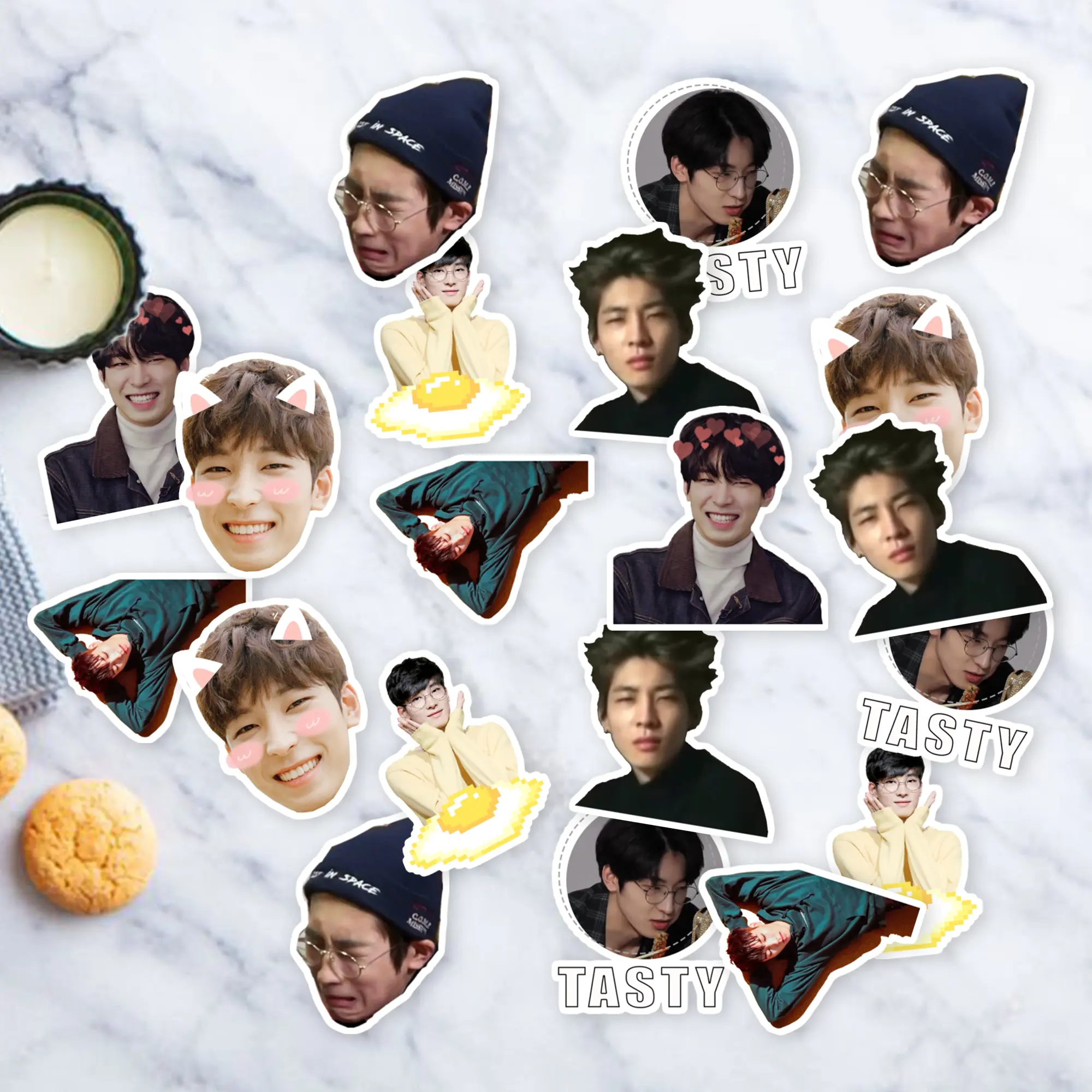 Stickers Pack 20 Pcs Seventeen Guitar Wonwoo Colorful Bumper Car Skateboard Water Luggage Bike Waterproof Bottle Vinyl Aesthetic Laptop
