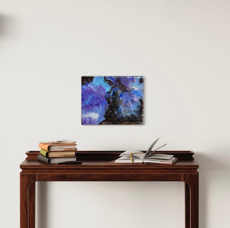 Abstract Acrylic Painting | Rare Find | 11x14 Fluid Art Gift Idea