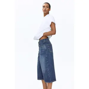 H&M Wide Regular Waist Culotte Jeans