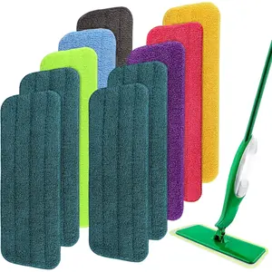 Mop  Replacement for Libman Freedom Spray Mop - Washable  Wet & Dry Cleaning - Microfiber Spray Mop Pads Refill for Multi-Surface Floor -10 Pack (Colorful)