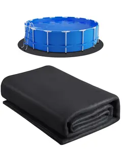 15-Foot Round Pool Liner Pad For Above Ground Swimming Pools, Extra-Thick Geotextile Underlayment Pad With Puncture-Prevention, Recycled Material, Durable Construction, Extends Liner Life, Reduces Abrasion and Moisture Damage