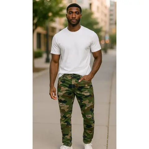 PC03 - Core Ripped Slim-Fit Stretch Jeans