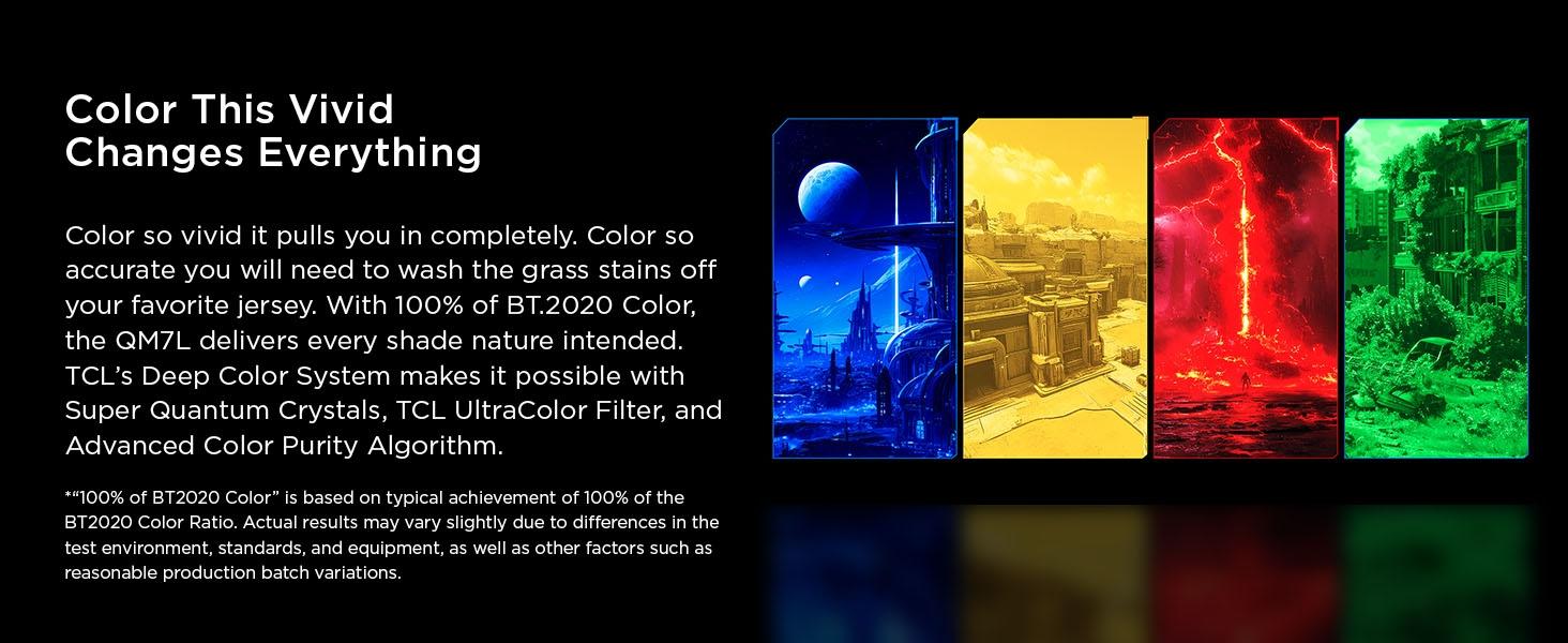 TCL QM7L Series | SQD-Mini-LED QLED Smart TV | 2026 Model | 144Hz | Ultimate Color Ultra Brightness & Contrast | Google AI Bang & Olufsen | Voice Gaming Streaming Television tiktokshopbacktoschool