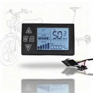 S861 E-Bike Display – SM 7Pin Waterproof LCD Screen, Multi-Voltage 18V–60V, Stable & Clear Display for Electric Bikes and Scooters