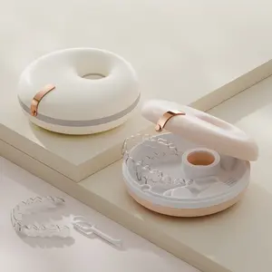 Donut Braces Case Portable Braces Case Storage Children's Orthodontic Invisible Aligner Storage Case