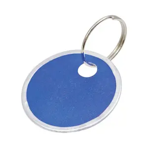 Hillman 1-1/4 in. D Metal Multicolored Labeling/ID Key Ring (Pack of 5).
