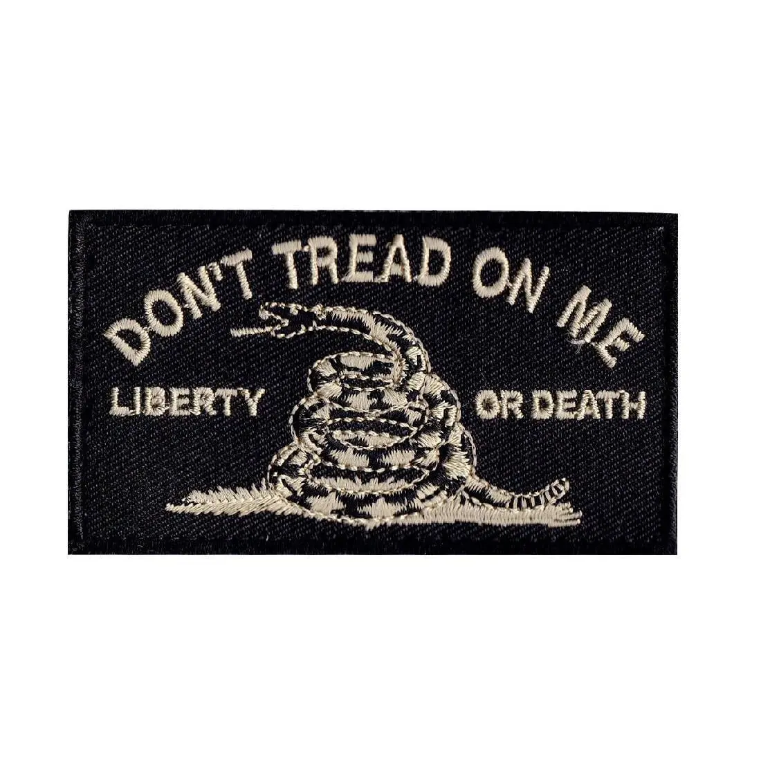 Dont Tread On Me Gadsden Flag Embroidered Hook Patch (DTP2)