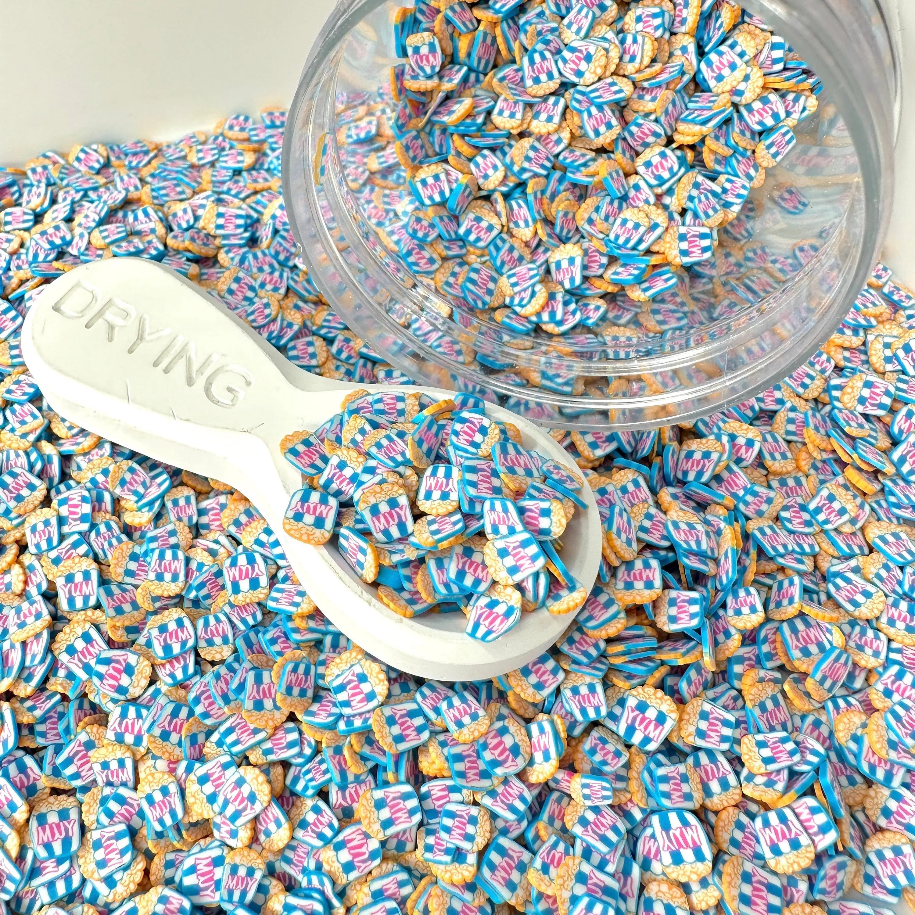 5MM Blue Popcorn Bucket Polymer Clay Sprinkles (NOT EDIBLE) D21-16