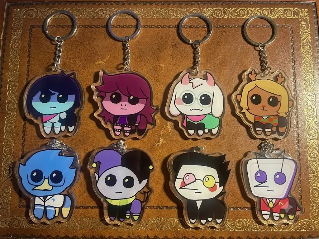 Deltarune Game TBH Acrylic Keychains Birthday Gift For Fan Bags Accessories