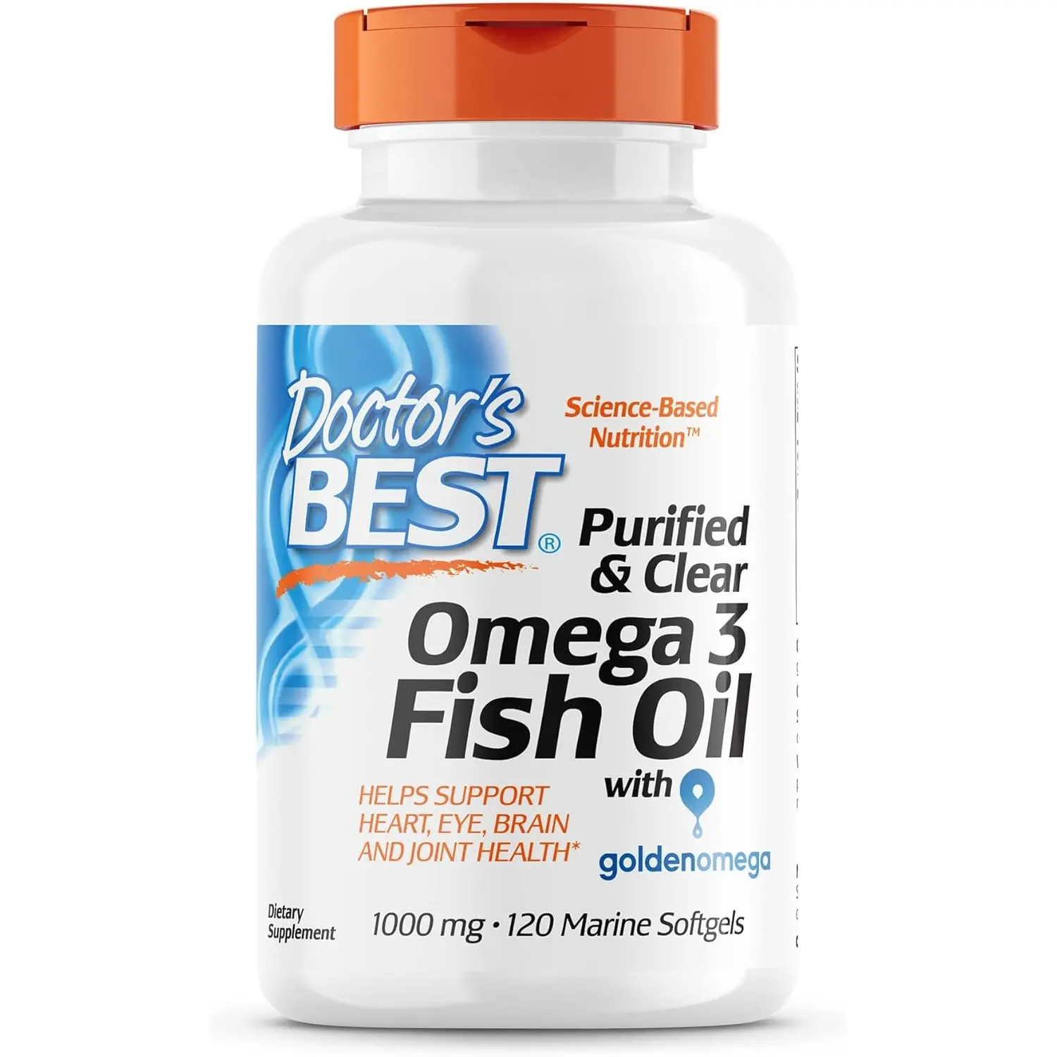 Doctor'S Best Purified & Clear Omega 3Fish Oil, No Reflux, Supports ...