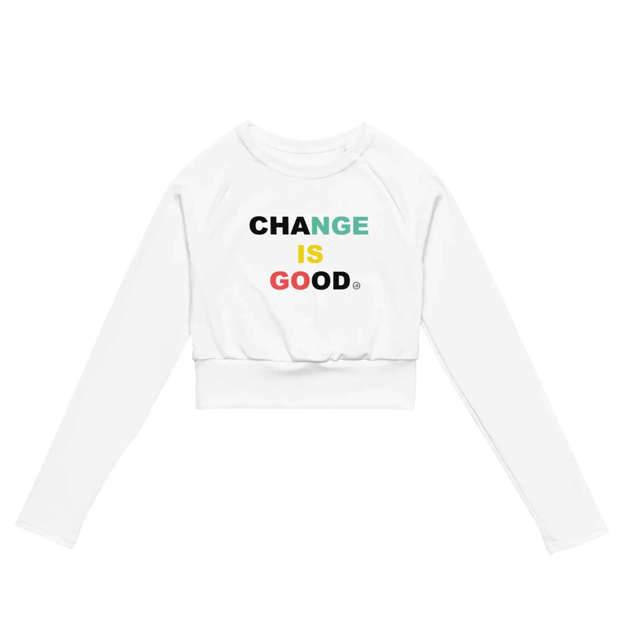 Change is Good Recycled long-sleeve crop top