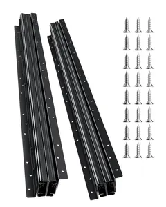 【Summervibes】VEVOR Undermount Drawer Slides, 32 inch, Full Extension Ball Bearing Under Stair Cabinet Rails, 260 LB Load Capacity Heavy Duty Bottom Stair Cabinet Glides Track Runners,for DIY Replacement, Black