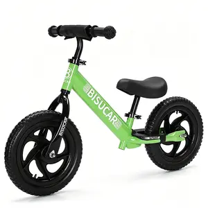 12 Inch Bisucar  Balance Bike, No Pedals, Balance Bicycle for Kids,  Adjustable Height Handlebars and Seat, Sports Toys for Kids(dealsforyoudays)