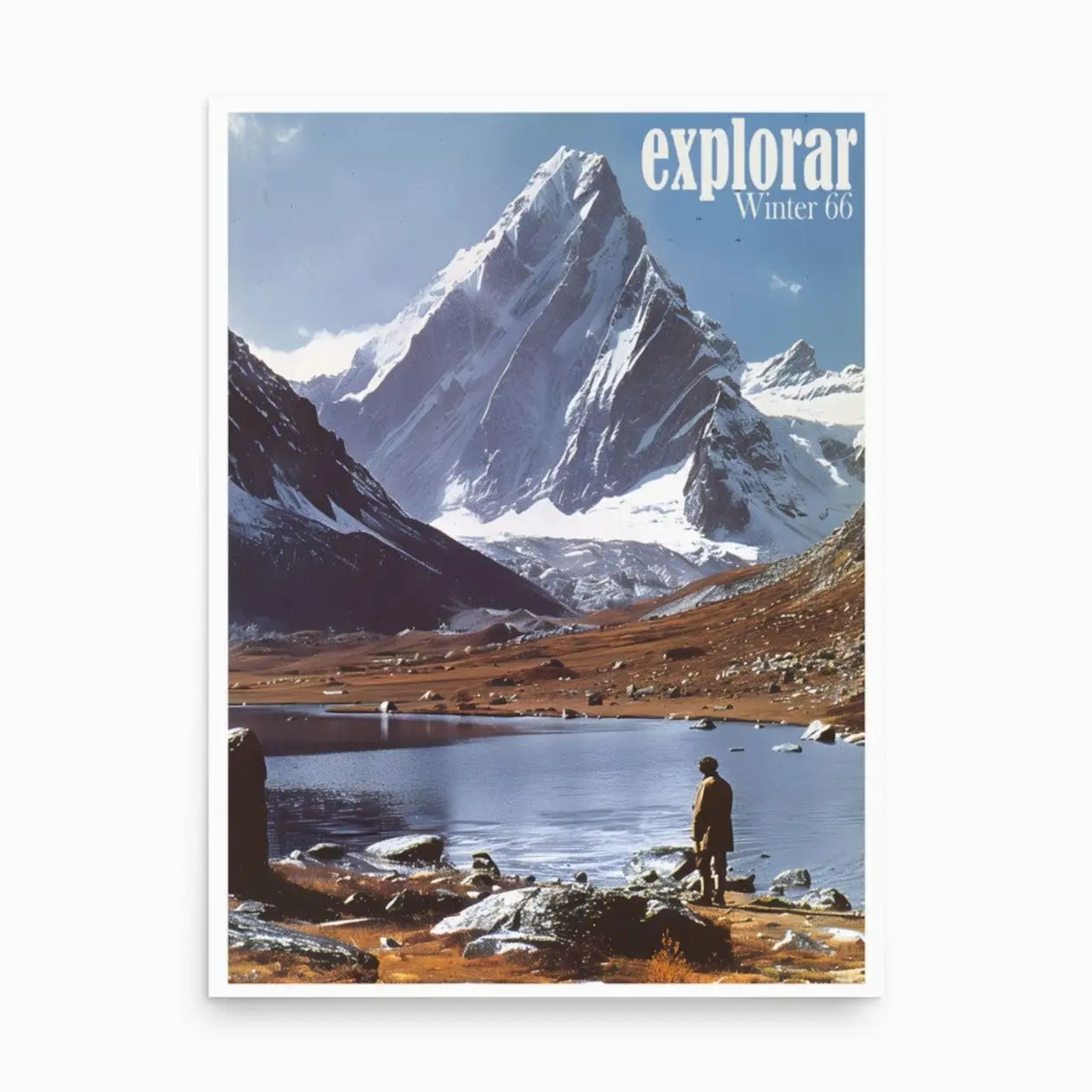 Limited Edition Vintage Explorar Advertising Poster, Outdoor Print, Patagonia Catalogue, Magazine Retro Advertisement, 90s retro Ad, Nature
