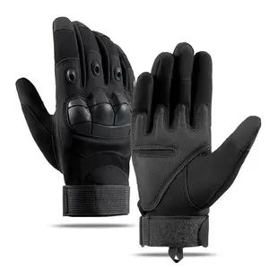 Outdoor Training Car Gloves, Touchscreen Anti-Slip Durable Soft Shell, Long Finger Protection, Combat Grip, Wear-Resistant