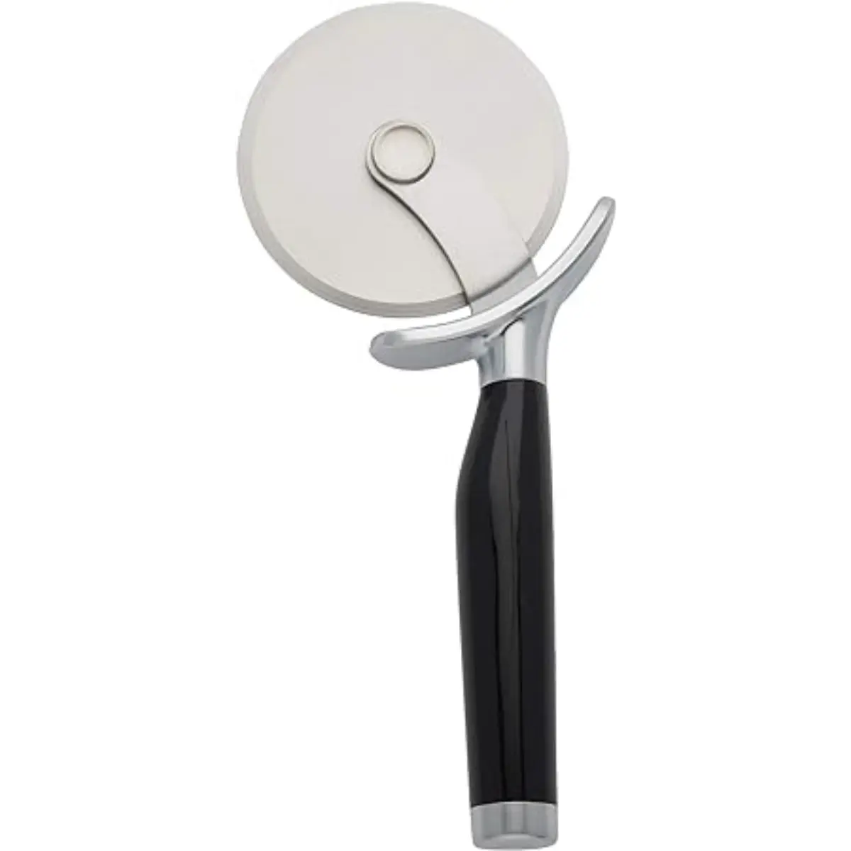 Classic Pizza Wheel with Sharp Blade For Cutting Through Crusts, Pies and More, Built In Finger Guard for Safety and Comfort Grip to Protect Fingers, Dishwasher Safe, 9-Inch, Black