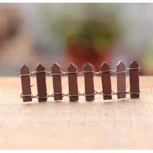 Mini wooden fence set with smooth edges, suitable for gardens and miniature landscapes, outdoor fence decoration