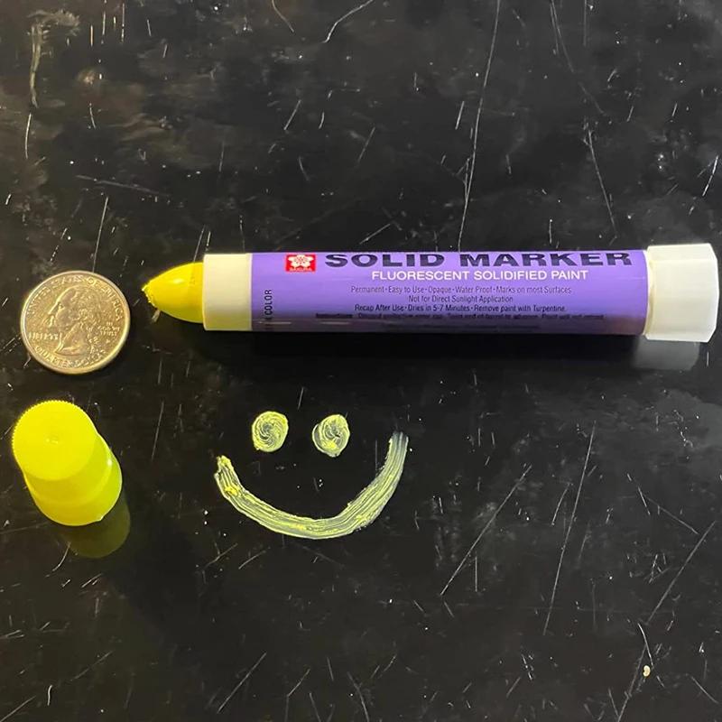 Waterproof Solid Paint Marker Pen Permanent Industrial Marker for Metal Tire High Temp | Computers & Office Equipment