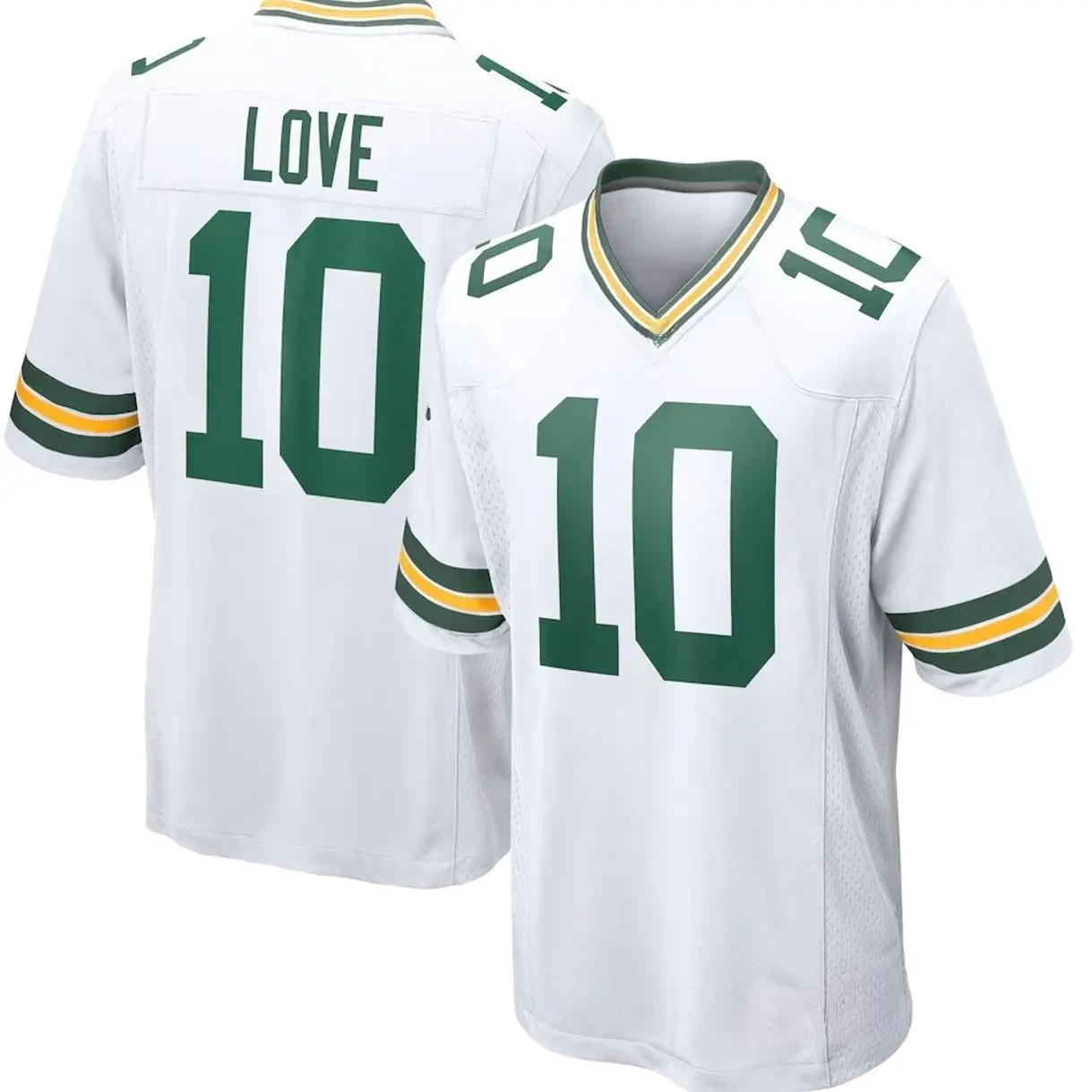 Unisex Football inspired by Love 10 Green Bay Game Player Jersey - White