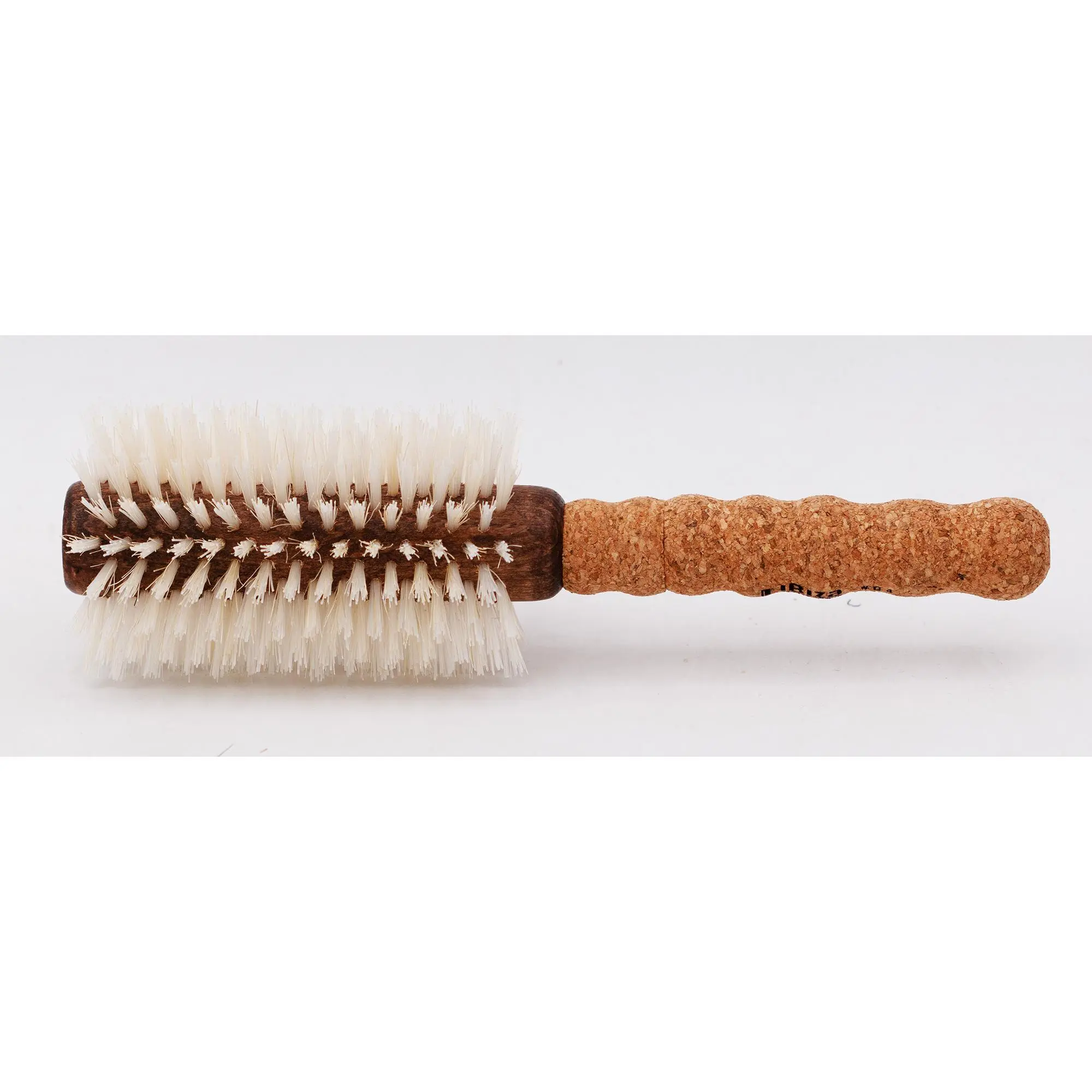 Ibiza Hair Brush -  Boar Bristle Round Hair Brush for Fine or Color Treated Hair - Salon Quality - Heat Resistant 65mm Hair Brush B4