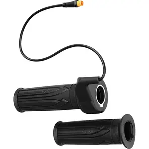 20X Full Twist Throttle Grip for Ebike 12V-72V, 22.2mm 3pin Universal Electric Bike Throttle with Waterproof Connector, for Mountain Bike, Scooter, E-Scoot