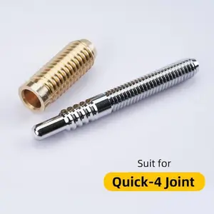Billiards Pool Cue Joint Pin Insert Metal Easy Install for Quick 4 Joint Screws Premium Stainless Steel Sturdy Lightweight Design