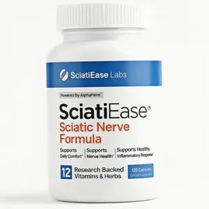 Sciatic Nerve Health Support Supplement - Nerve Support Formula with Alphapalm, Pea, Vitamin B Complex, Alpha Lipoic Acid 300Mg - 120 Capsules