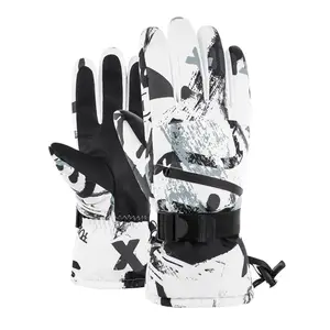Ski Gloves Women Men, Snow Winter Gloves Warm Touchscreen Gloves Waterproof Outdoor Motorcycle Gloves