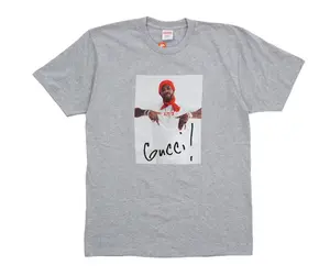 Supreme x Gucci Mane T-Shirt Mens Grey Size Small