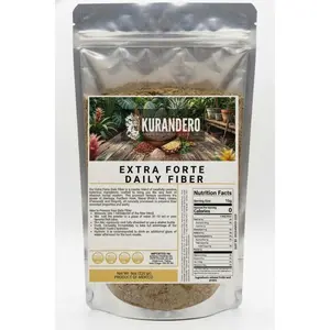 KURANDERO Extra Forte Daily Fiber - Natural Digestive Support with Nopal Moringa & Psyllium Husk - Vegan Sugar-Free Gut Health Powder 8oz Mexican Herbal Wisdom - Healthcare