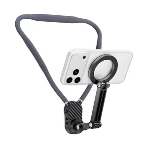 Magneitc Neck Mount - Magnetic Phone Holders - Hands-free Secure Holder for Phones - Compatible with iPhone 15/14/13/12, Adjustable Cellphone Holder