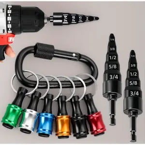 9PCS HVAC Swage Tool Set with Bit Holders, Copper Tube Expander Swaging Drill Bits, Air Conditioner Repair Kit, 5-in-1 Copper Pipe Expander