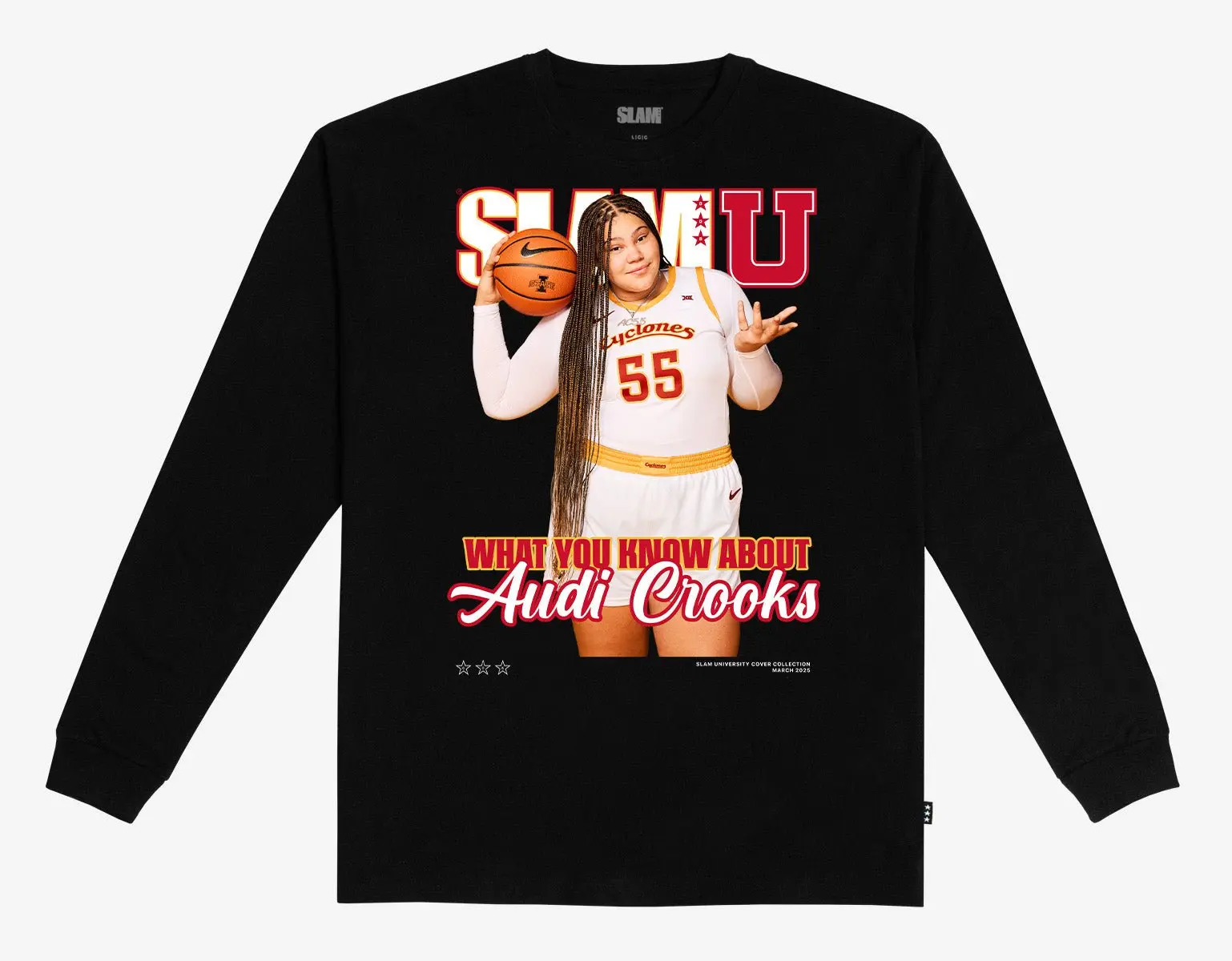 SLAM Cover L/S Tee, Crewneck Sweater, Hoodie - Audi Crooks (SLAMU 6)