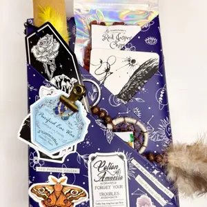 Gothic Spiritual Gift - Blind Date with Tarot & Oracle Deck for Intuition Ritual & Self-Care - Unique Mystery Tarot Experience