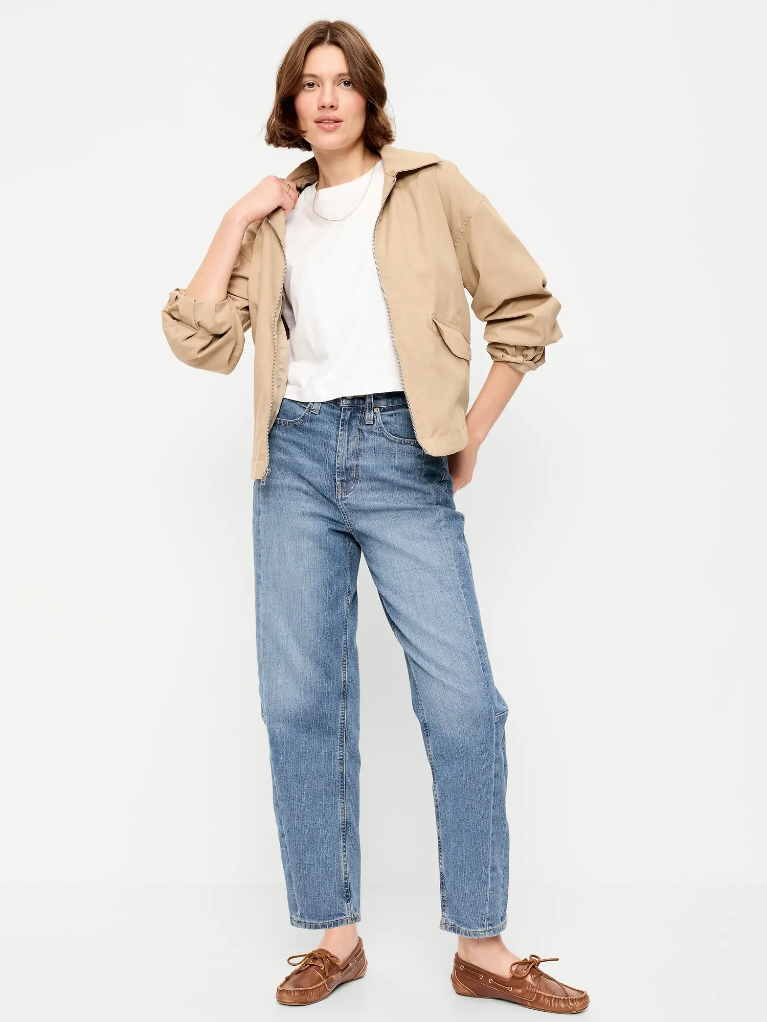 Old Navy Women's High-Waisted Barrel Ankle Jeans Old Navy Women's High-Waisted Barrel Ankle Jeans