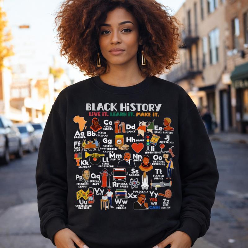 Black History Month Celebration Sweatshirt, Black History Graphic Tee for Teachers, Educational Pride Shirt, Black History Month Hoodie Unisex