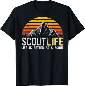 Scout Life and Life Is Better As A Scout Tshirt Scouting tee - Salvadorata Shop 46B07T175WXF