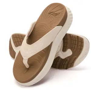 Women's Orthopedic Flip Flops with Arch Support | Plantar Fasciitis Deep Heel Cup Thong Sandals Thick Cushion Walking Shoes