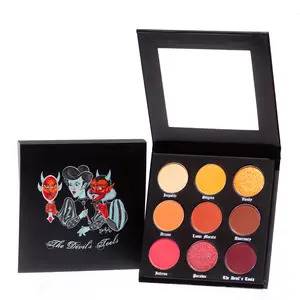 The Devil's Tools Palette - 100% Vegan Cruelty-Free 9 Shades Eyeshadow Palette