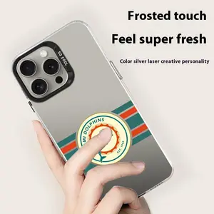 M-Miami Of D-Dolphins Phone Case For iPhone 17 16 15 14 13 12 11 Pro Max Air Matte Laser Aurora Shockproof Funda  Anti-Drop Anti-Fingerprint Cover