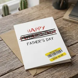 Funny Father's Day Card - Happy Fathers Day Gift for Dad Grandpa Husband - Hilarious Fathers Day Card from Daughter Son Kids Wife