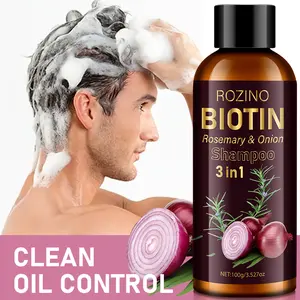 【Ten pack at a better price】ROZINO BIOTIN Rosemary & Onion Shampoo 3 in 1 - Multi-Functional Formula for Comprehensive Hair Care, Infused with Rosemary and Onion for Targeted Benefits, Ideal for Daily Use