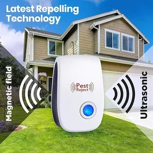 6 Packs Ultrasonic Pest Control Repeller, Electronic Pest Repellent Plug in Indoor for Insect Roaches Spider Ant Bug Mosquito Mouse Repellent for House Kitchen Garage Warehouse ultrasonic pest