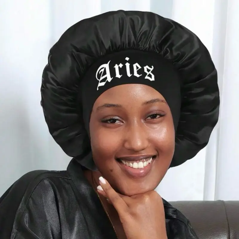 Black Zodiac Sign Bonnet