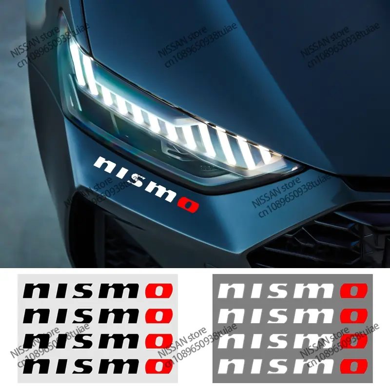 4pcs Car Door Handle Stickers Body Decoration Automobile Decals for Nissan Nismo Patrol Maxima Qashqai J10 Juke Leaf Micra Sentra Note March Automotive Decals