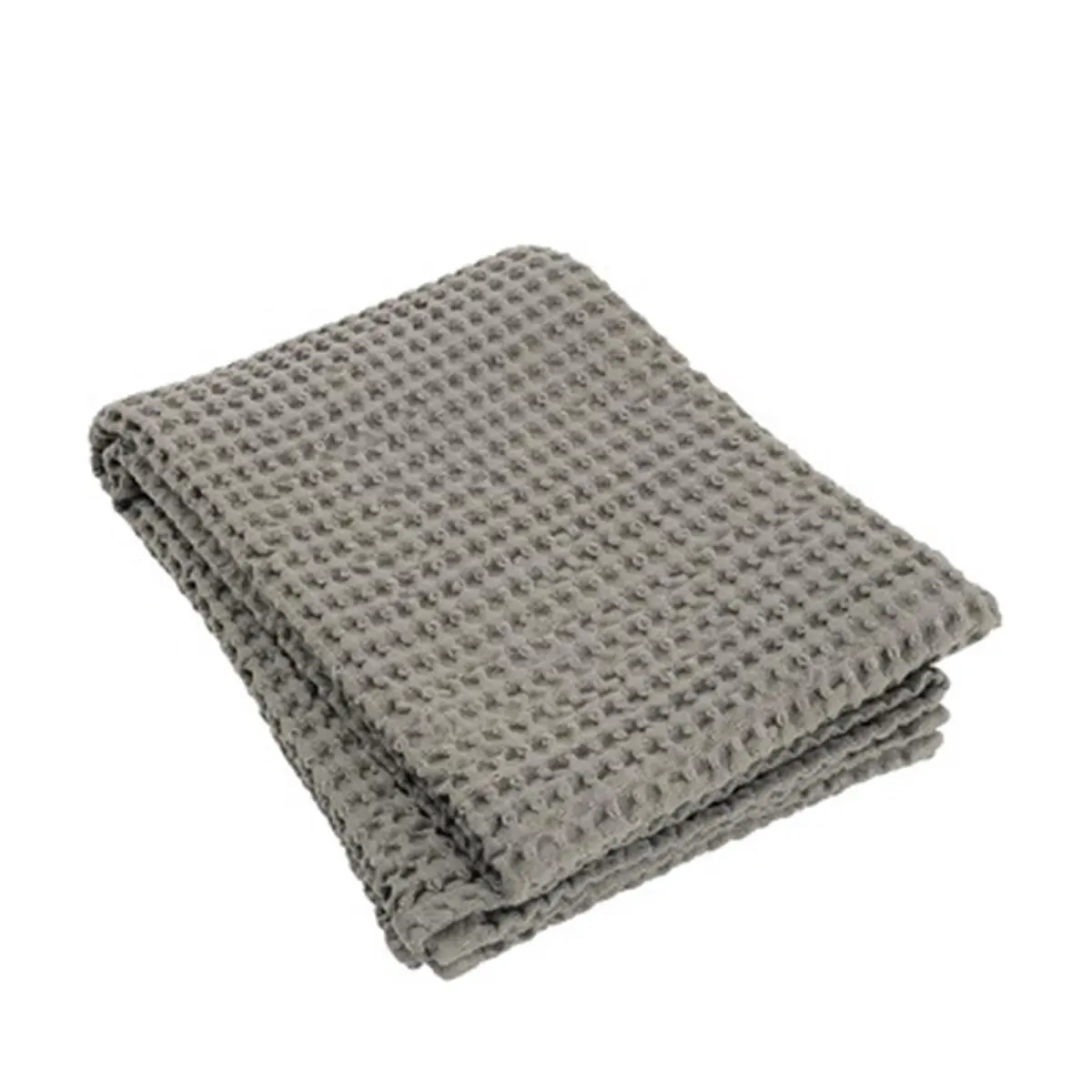 212 MAIN Blomus 68997 Caro Series Jumbo Premium Bath Towel - Waffled Cotton Fiber, Fluffy Fabric, 28x57 in, Satellite Finish, Minimalist Thick Bath Wash Towel, Premium Bath Towels